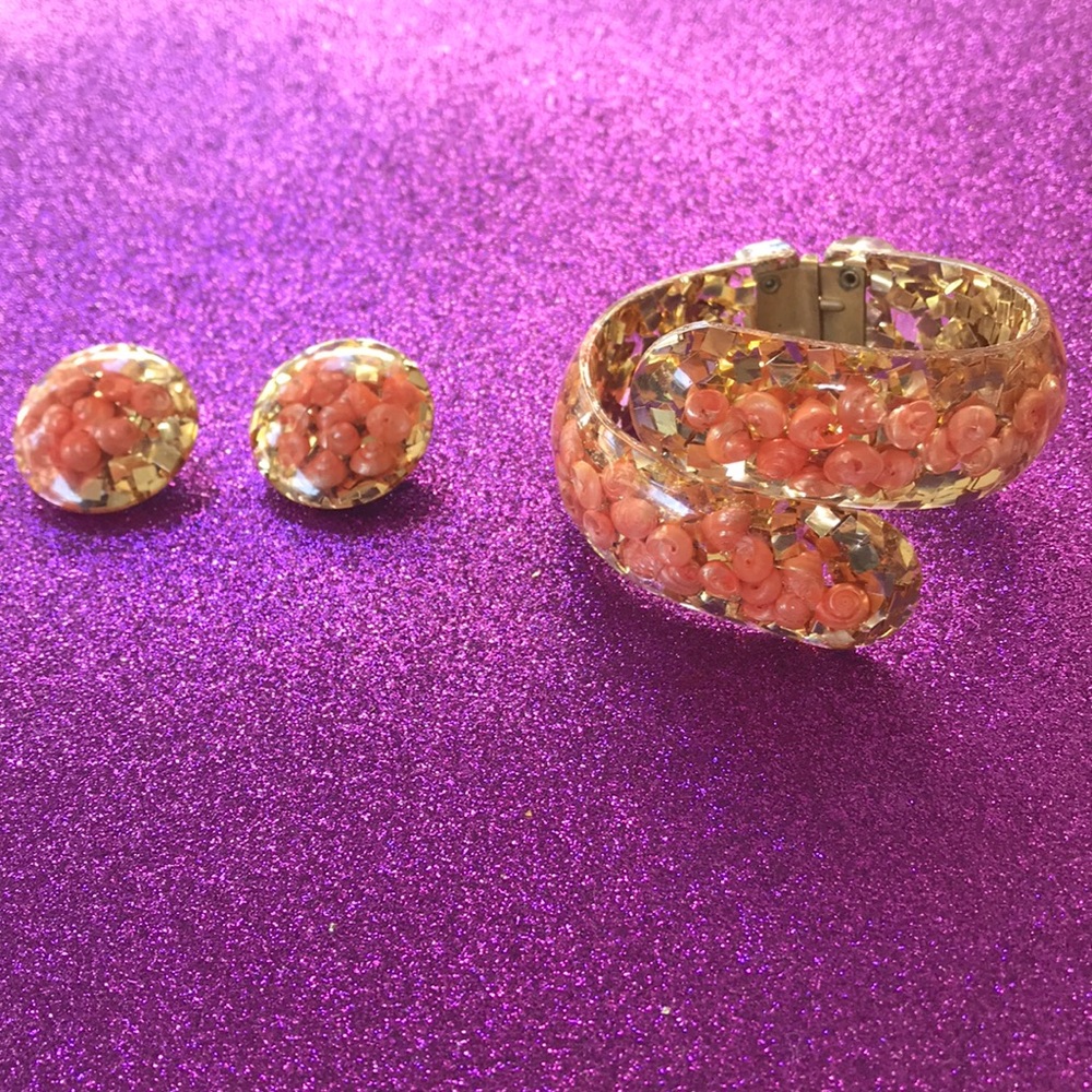 Vintage Earring & Bracelet Set